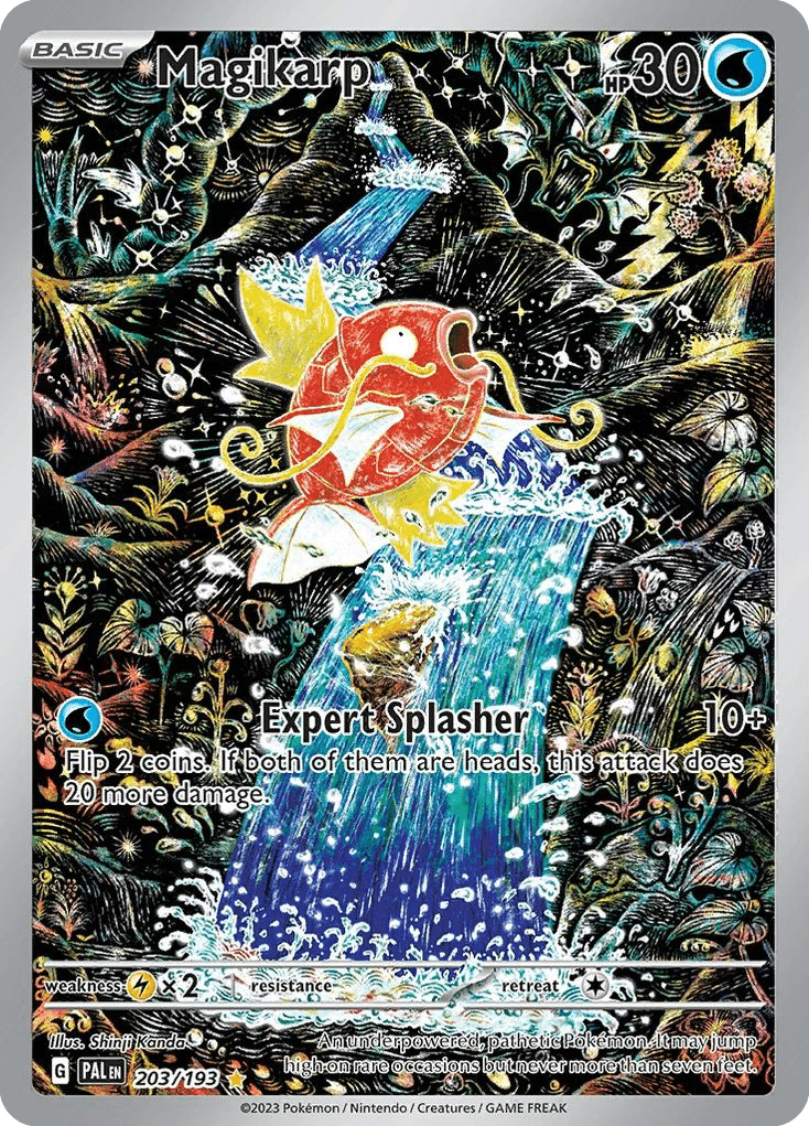 Magikarp — illustrative demo card artwork